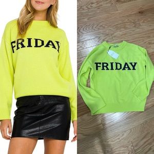 Friday Sweater Neon Green